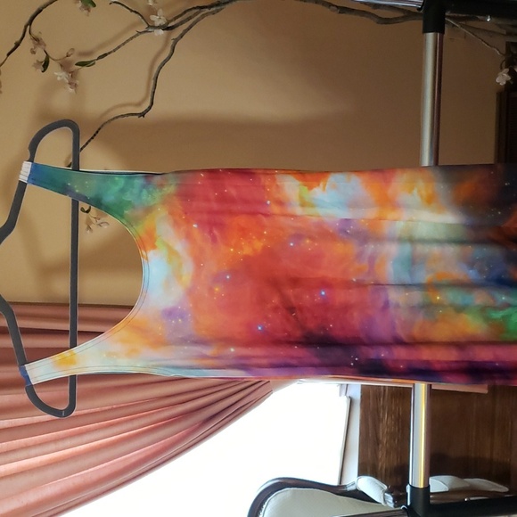 Blackmilk Galaxy Rainbow Maxi Dress XXL. NWT. Space print. Sexy Miss Frizzle - Picture 9 of 10